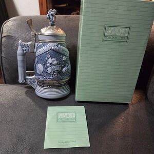 Vintage 1991 Avon Conquest of Space Stein – Ceramarte Brazil – Box & COA Include